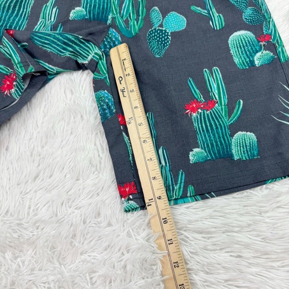 First Wave boy's 14/16 cactus print board shorts swim trunks - Picture 6 of 8